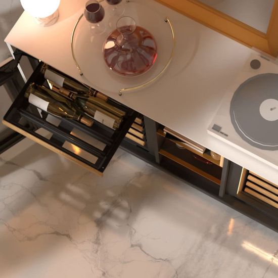 Meuble à vin enfilade, 2 températures, blanc - Harmonie