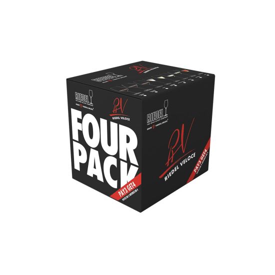 Riedel Veloce - Coffret de 4 verres à vin - Pinot Noir / Nebbiolo