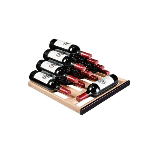 Clayette de stockage façade noir glossy - 22 bouteilles