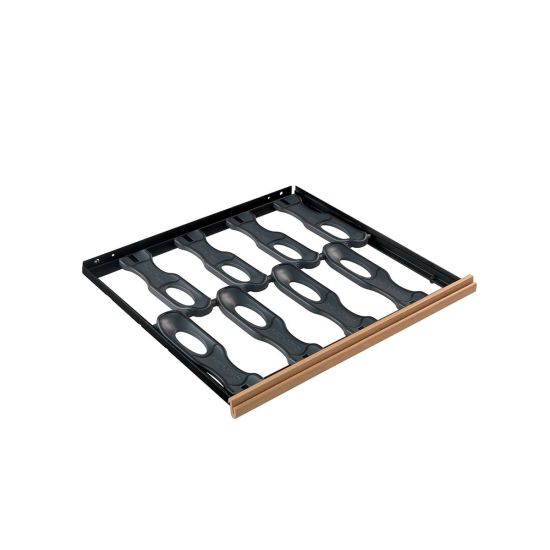 Clayette coulissante Compact façade bois - 8 bouteilles