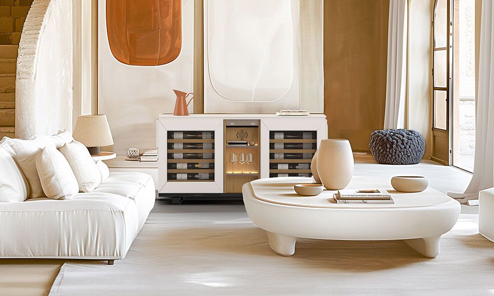 Découvrez le mélange parfait entre mobilier design et cave à vin. Élégant, raffiné et exclusif.