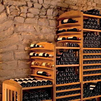 Meuble en chêne massif modulable pour cave à vin sur-mesure - Modulothèque
