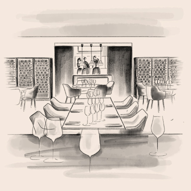 Dans la cave du Soufflot  Meursault, France 