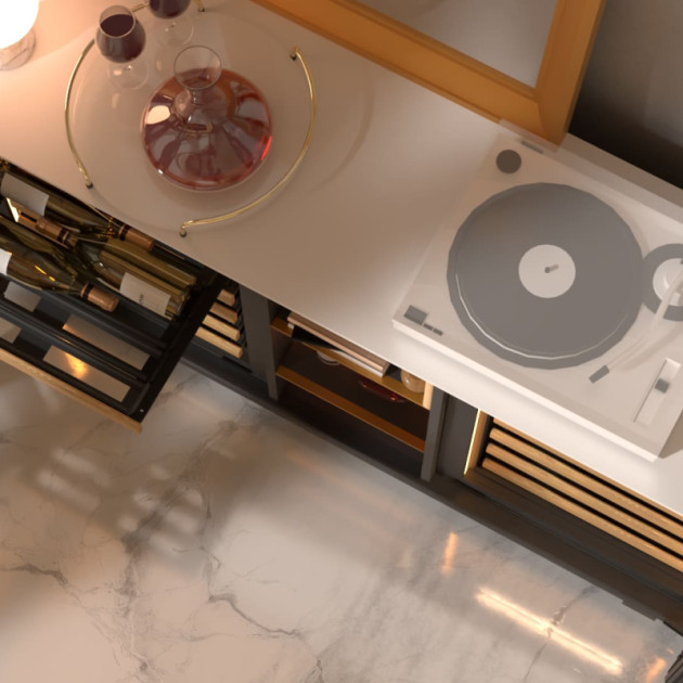 Aucun compromis entre la sophistication de votre architecture d'intérieure et le côté pratique envie d'avoir votre vin toujours à portée de main dans vos pièce de vie prêt à servir.