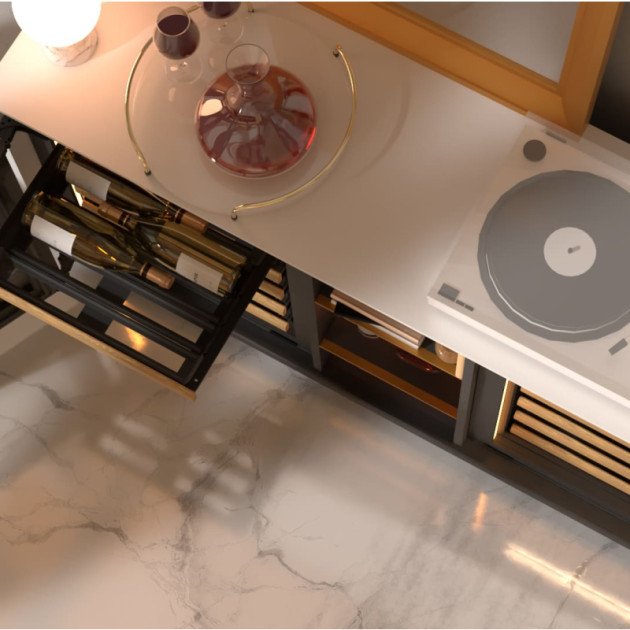 Aucun compromis entre la sophistication de votre architecture d'intérieure et le côté pratique d'avoir votre vin toujours à portée de main dans vos pièce de vie prêt à servir.