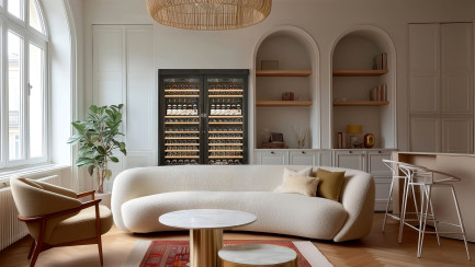 Cave a vin de service salon style boheme EuroCave