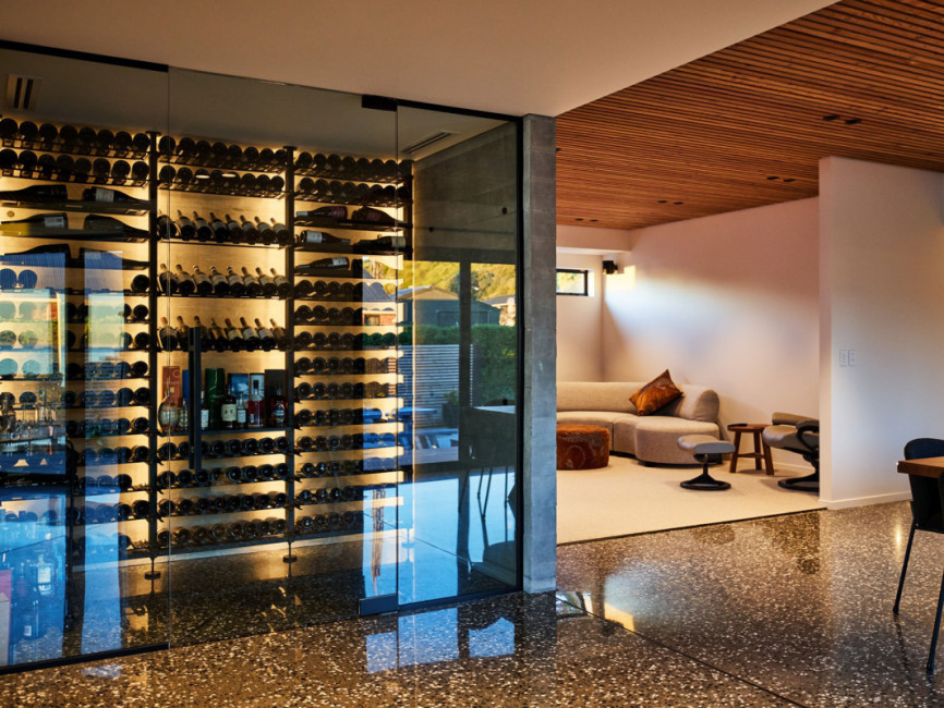 Amenagement cave a vin climatisee decoration interieure maison Modulo-x EuroCave