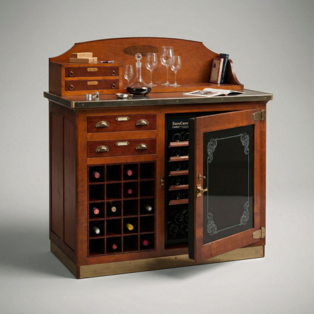 Ancien modèle de cave à vin illustrant 50 ans de confort et de savoir faire sommeliers